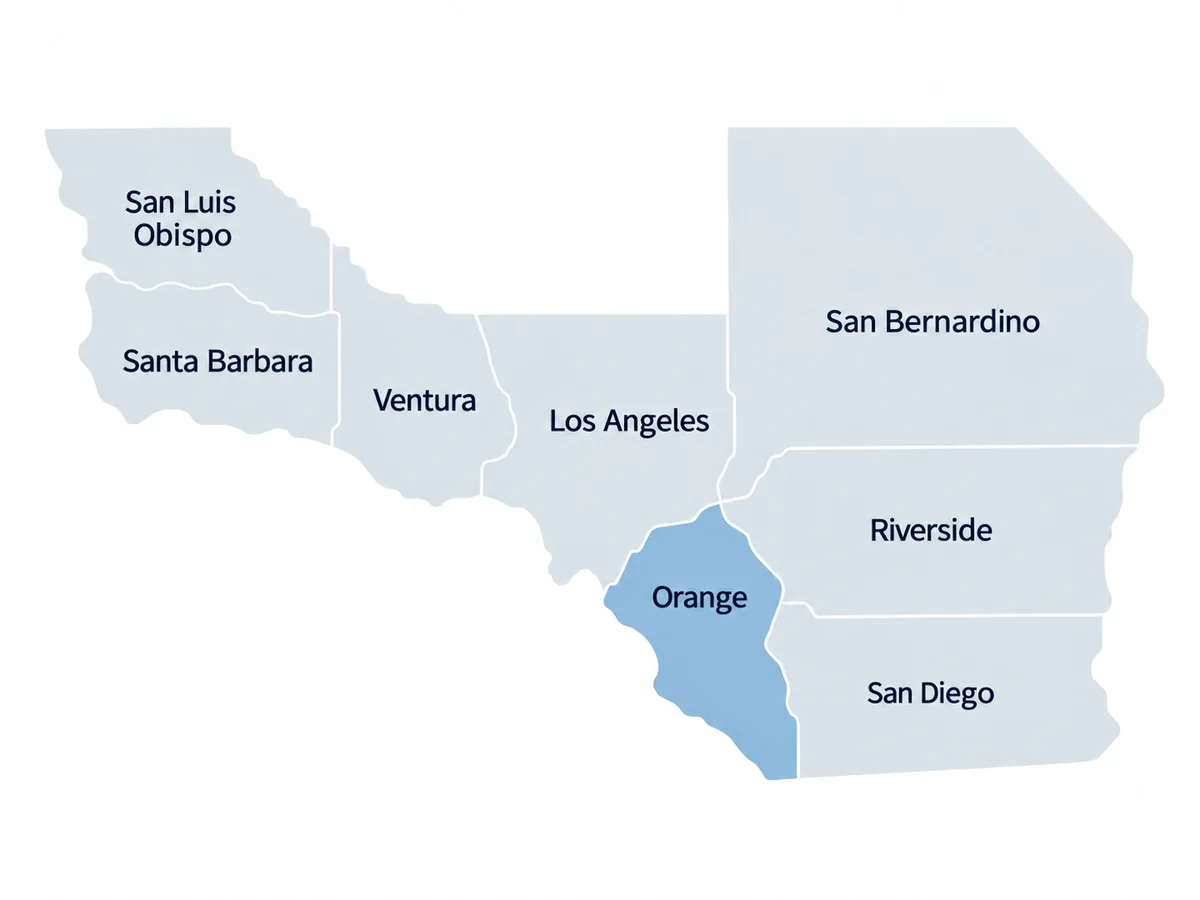Map of Orange County