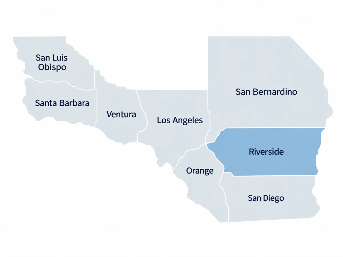 Riverside Map Map of Riverside County